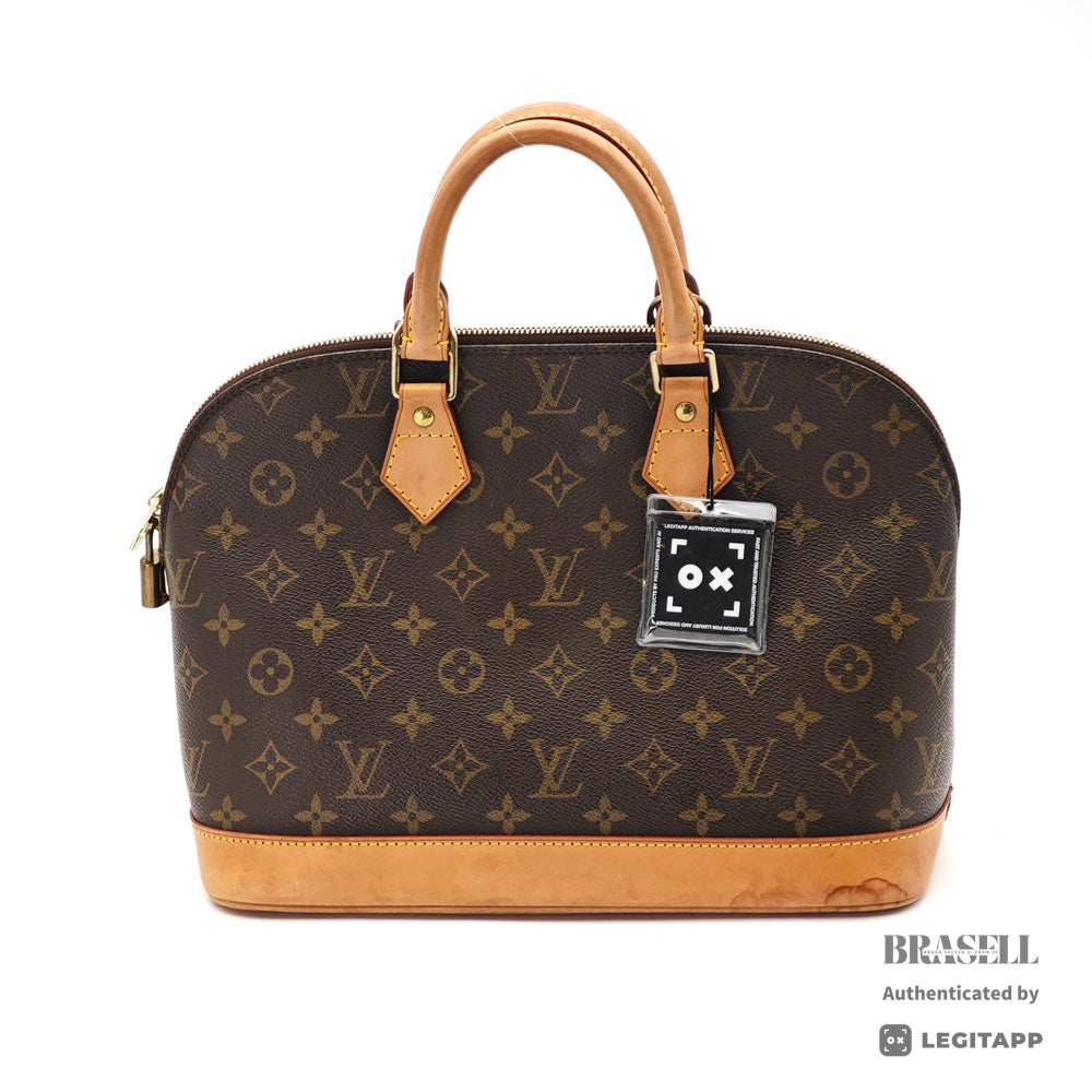 LOUIS VUITTON Alma Monogram Canvas Brown Hand Bag M51130 【ImportFeeFREE】