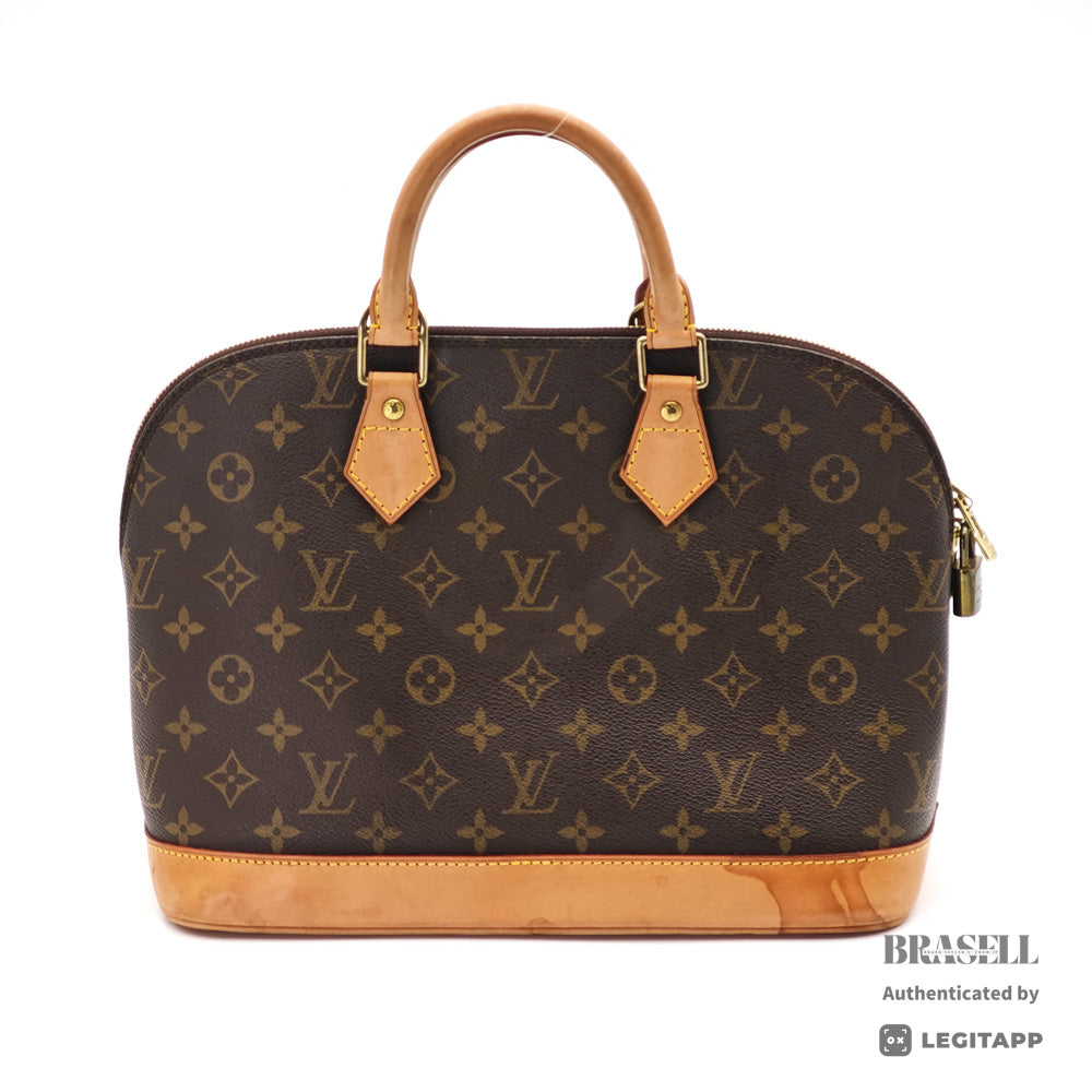 LOUIS VUITTON Alma Monogram Canvas Brown Hand Bag M51130 【ImportFeeFREE】