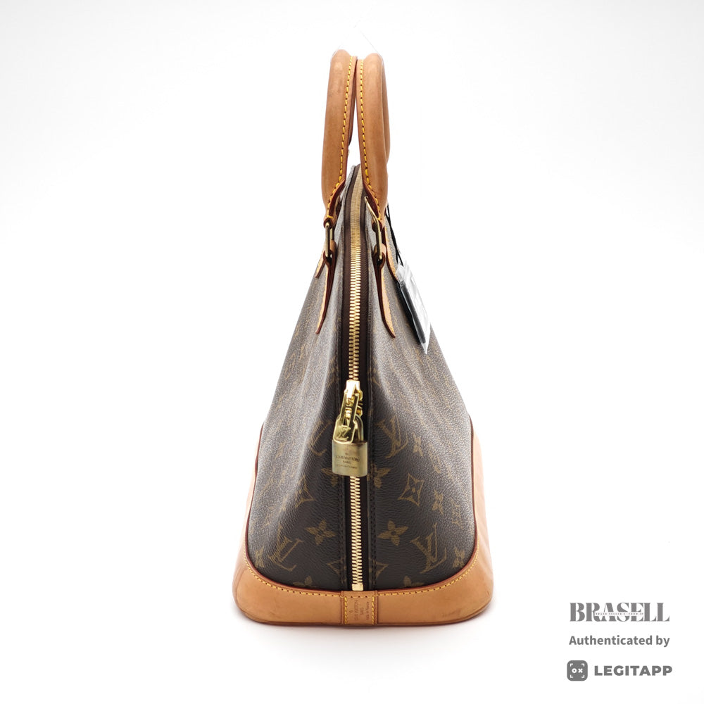 LOUIS VUITTON Alma Monogram Canvas Brown Hand Bag M51130 【ImportFeeFREE】