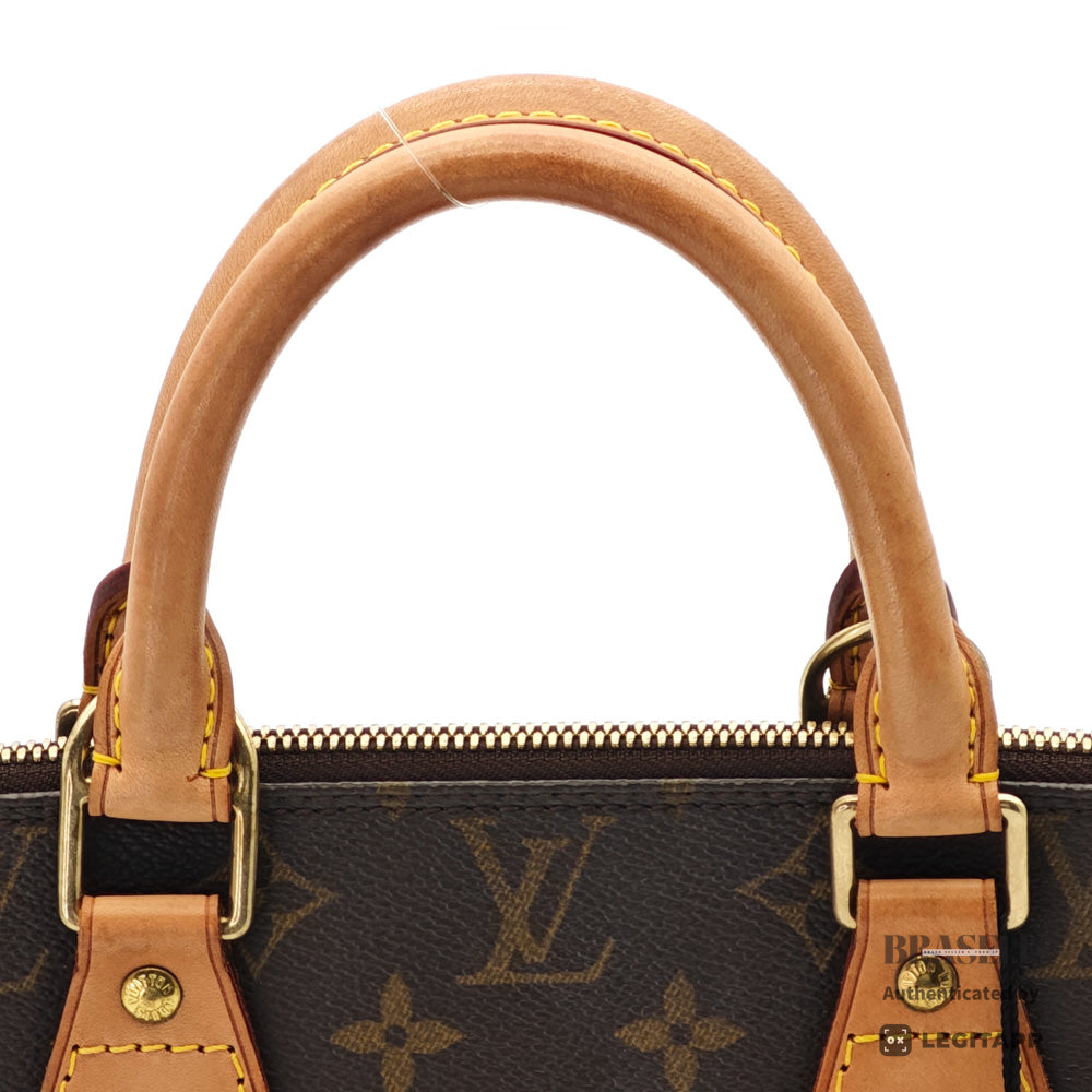 LOUIS VUITTON Alma Monogram Canvas Brown Hand Bag M51130 【ImportFeeFREE】