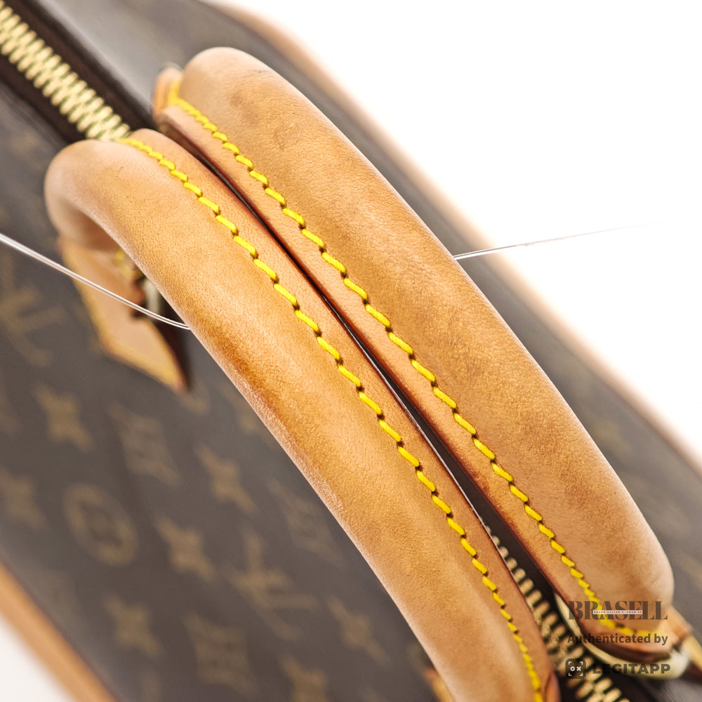 LOUIS VUITTON Alma Monogram Canvas Brown Hand Bag M51130 【ImportFeeFREE】