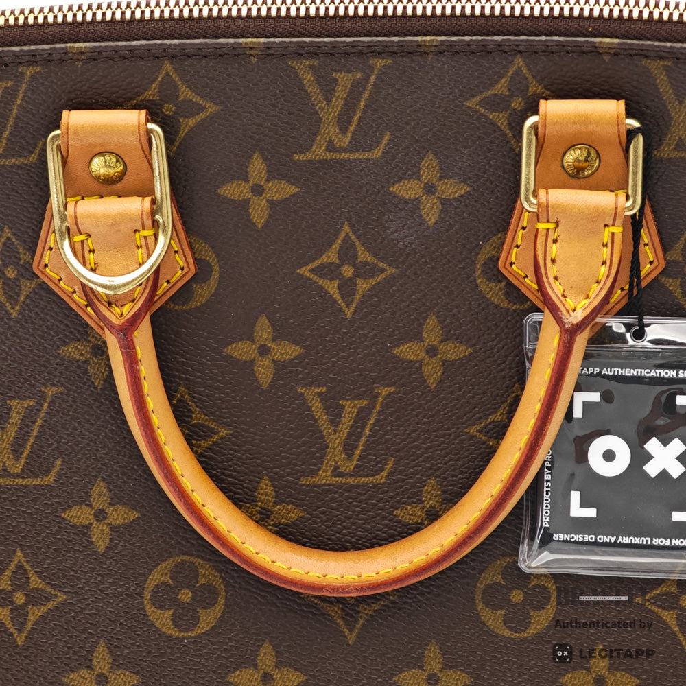 LOUIS VUITTON Alma Monogram Canvas Brown Hand Bag M51130 【ImportFeeFREE】