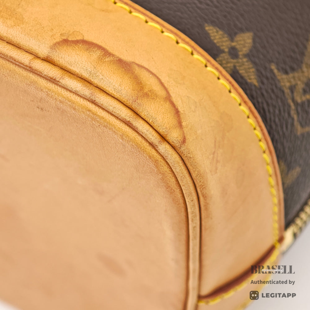 LOUIS VUITTON Alma Monogram Canvas Brown Hand Bag M51130 【ImportFeeFREE】