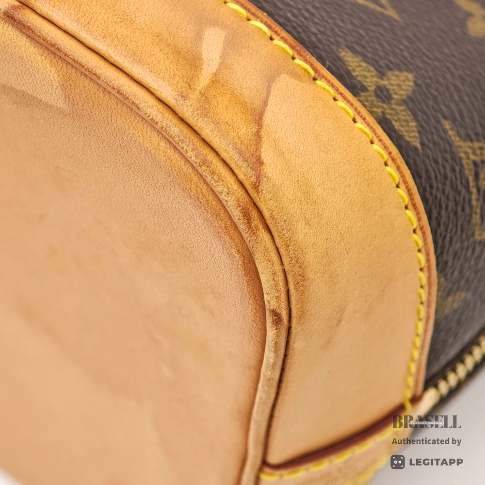 LOUIS VUITTON Alma Monogram Canvas Brown Hand Bag M51130 【ImportFeeFREE】