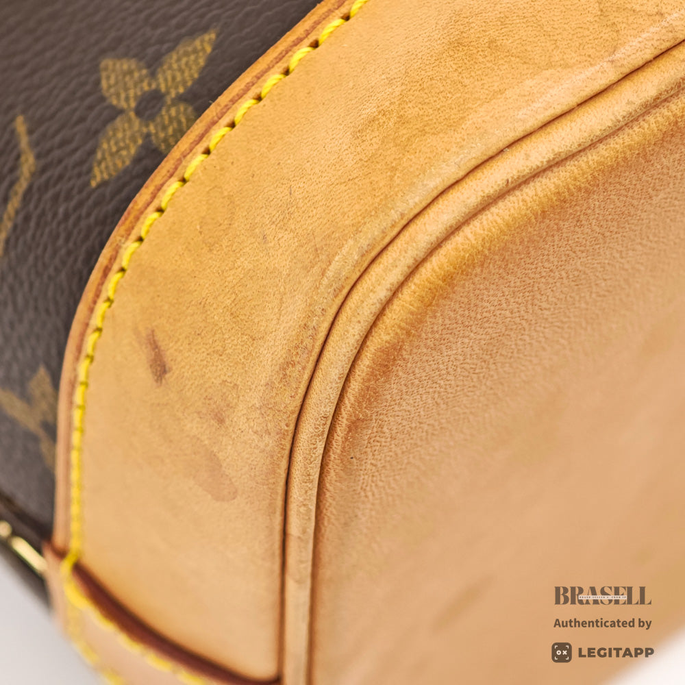 LOUIS VUITTON Alma Monogram Canvas Brown Hand Bag M51130 【ImportFeeFREE】