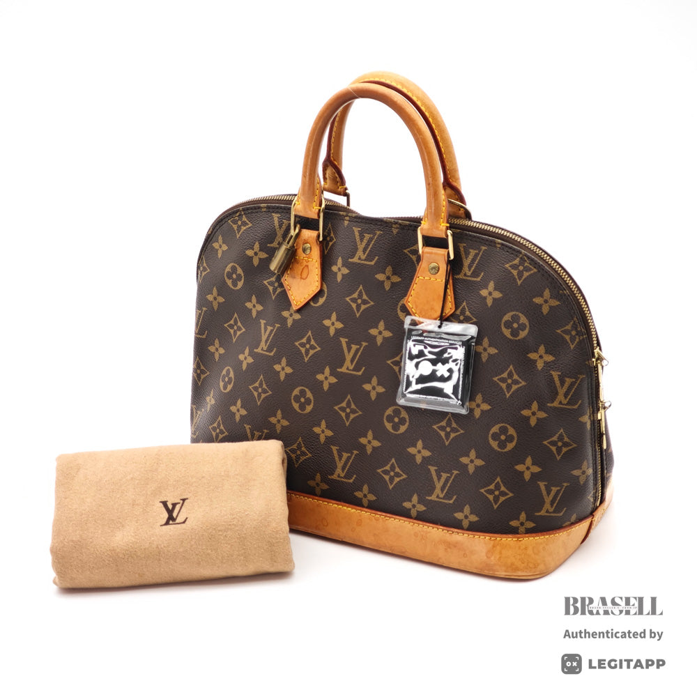LOUIS VUITTON Alma Monogram Canvas Brown Hand Bag M51130 【ImportFeeFREE】