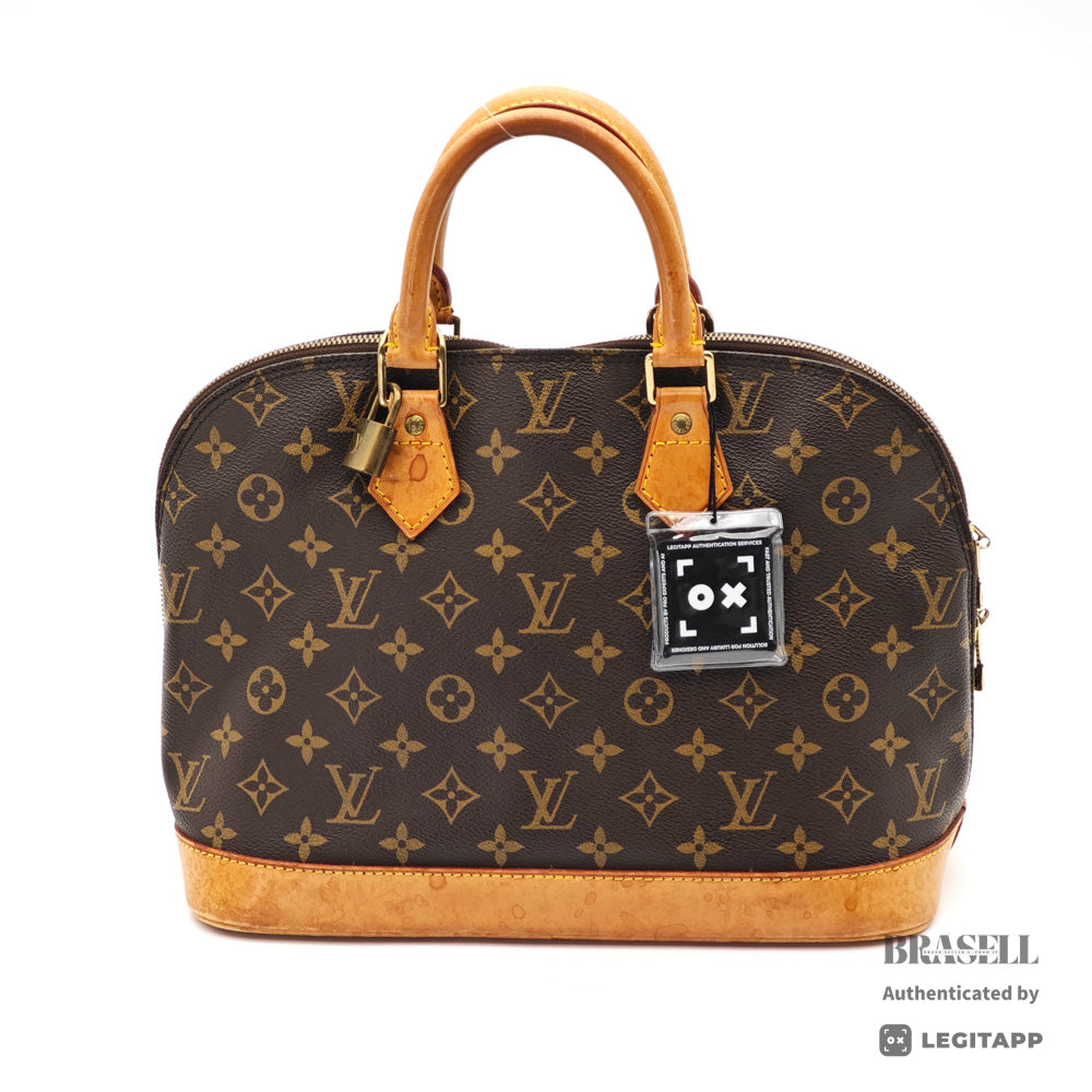 LOUIS VUITTON Alma Monogram Canvas Brown Hand Bag M51130 【ImportFeeFREE】