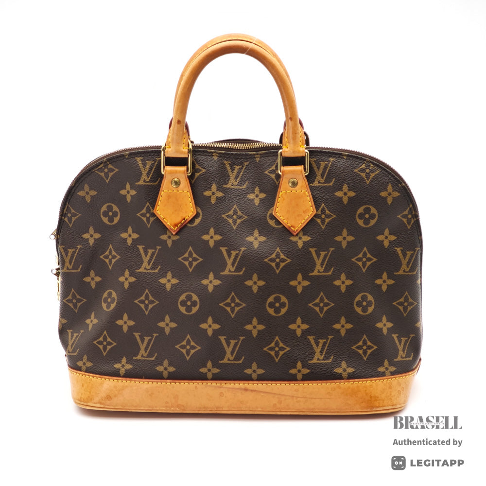 LOUIS VUITTON Alma Monogram Canvas Brown Hand Bag M51130 【ImportFeeFREE】