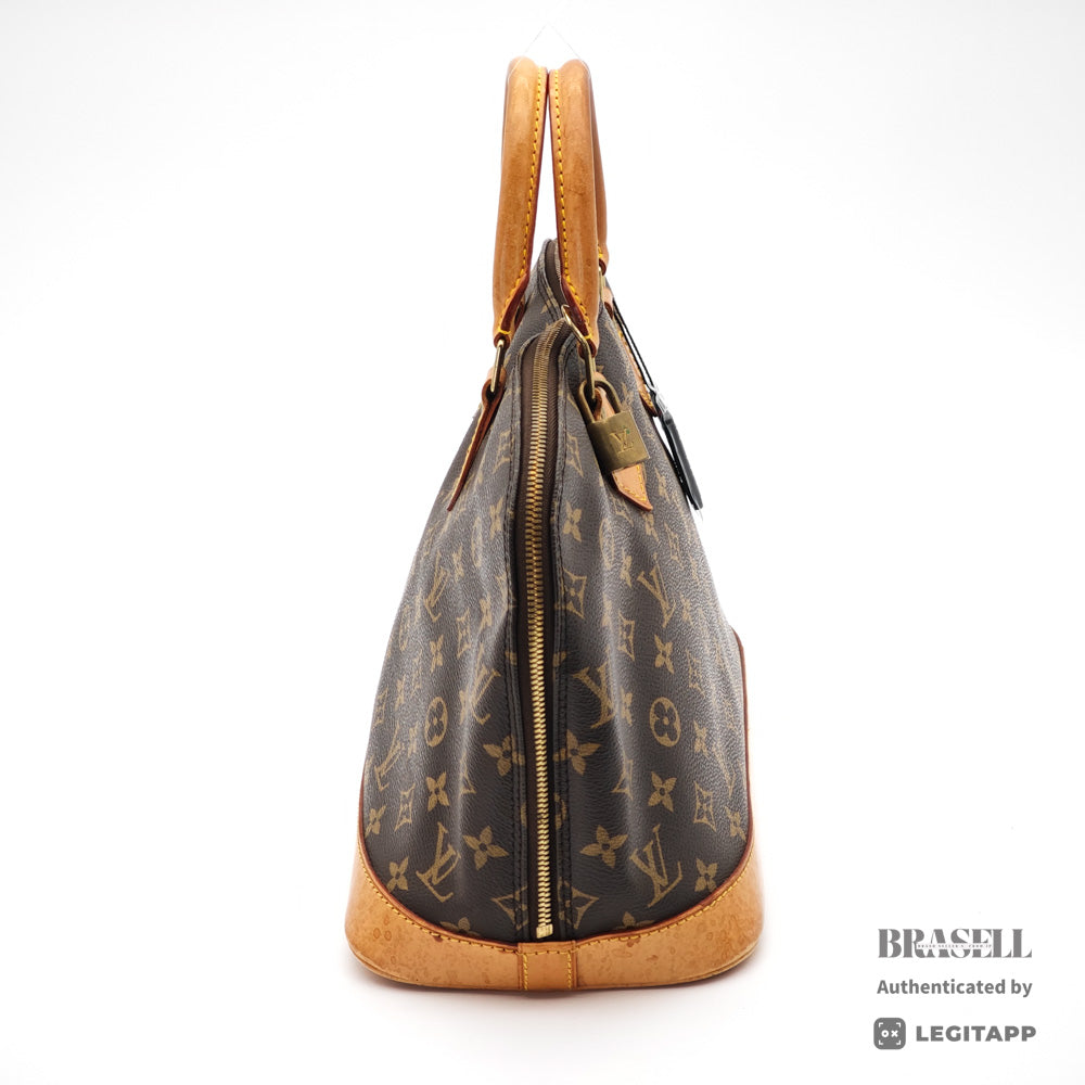LOUIS VUITTON Alma Monogram Canvas Brown Hand Bag M51130 【ImportFeeFREE】