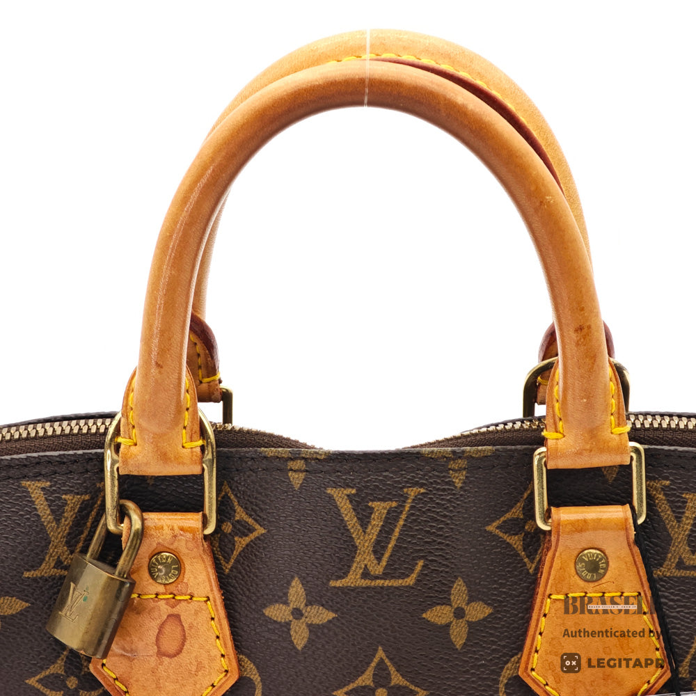 LOUIS VUITTON Alma Monogram Canvas Brown Hand Bag M51130 【ImportFeeFREE】