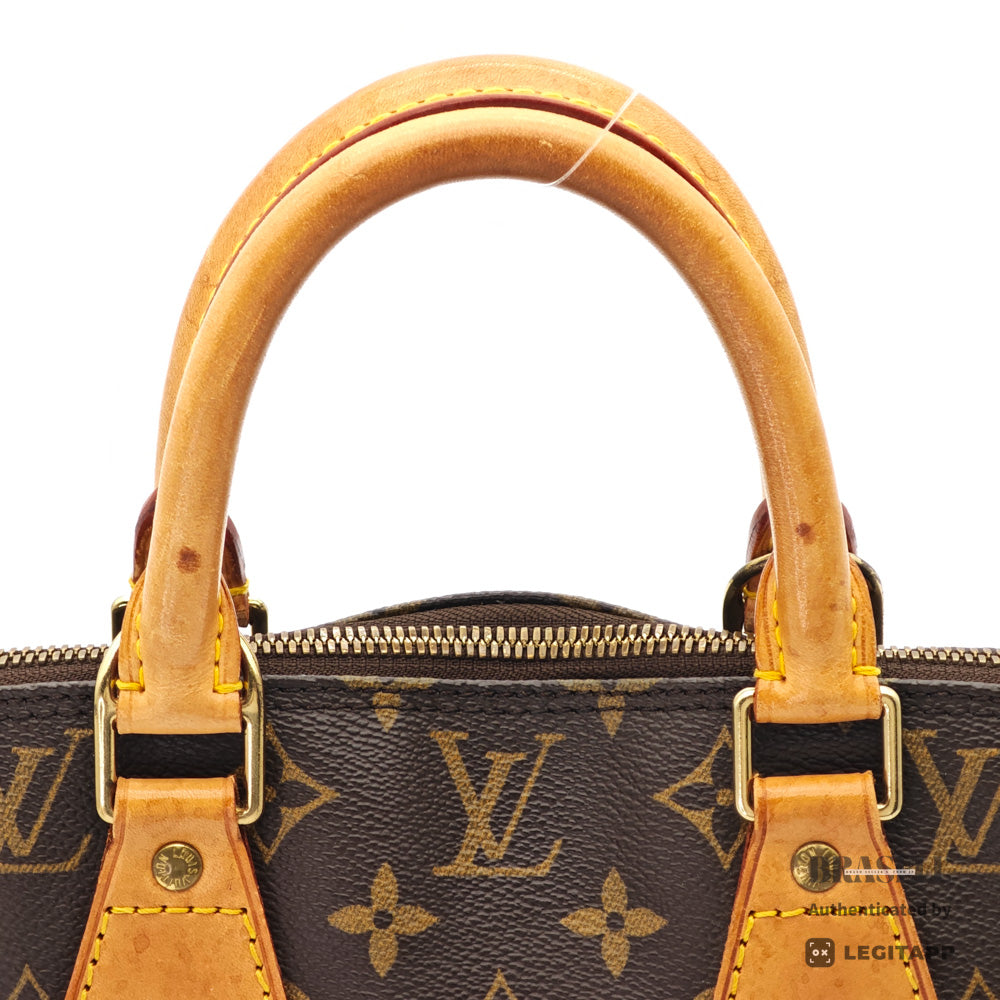 LOUIS VUITTON Alma Monogram Canvas Brown Hand Bag M51130 【ImportFeeFREE】