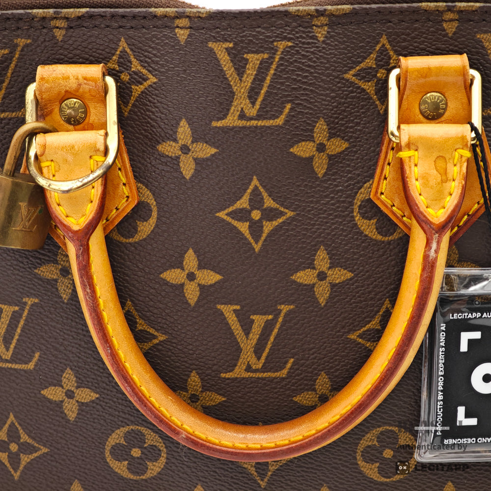 LOUIS VUITTON Alma Monogram Canvas Brown Hand Bag M51130 【ImportFeeFREE】