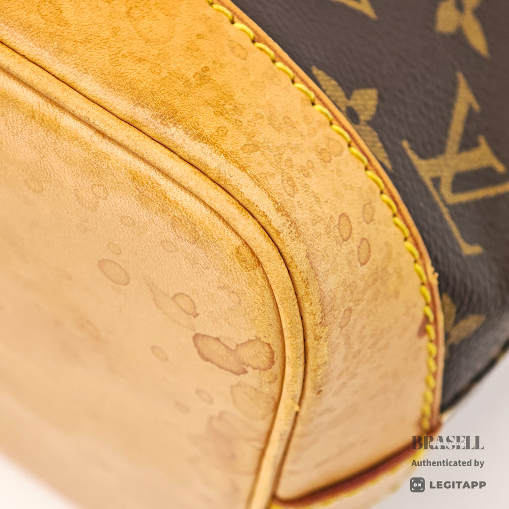 LOUIS VUITTON Alma Monogram Canvas Brown Hand Bag M51130 【ImportFeeFREE】