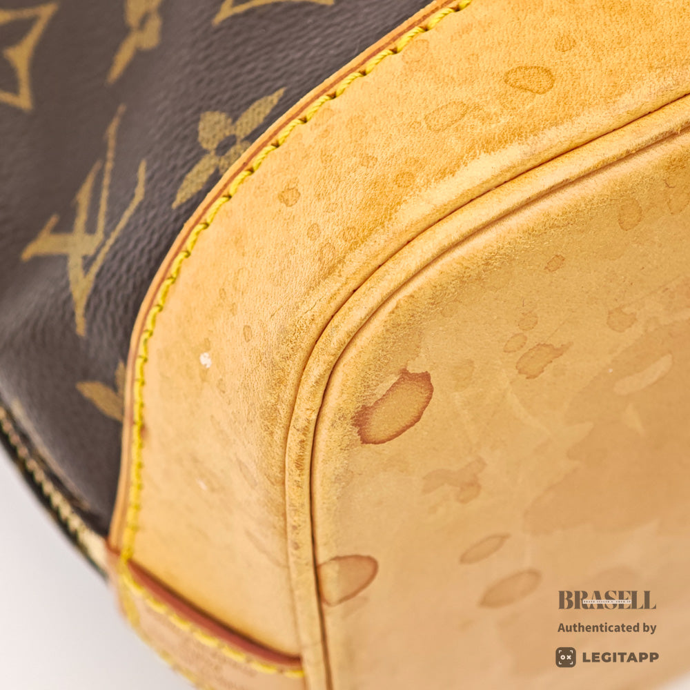 LOUIS VUITTON Alma Monogram Canvas Brown Hand Bag M51130 【ImportFeeFREE】