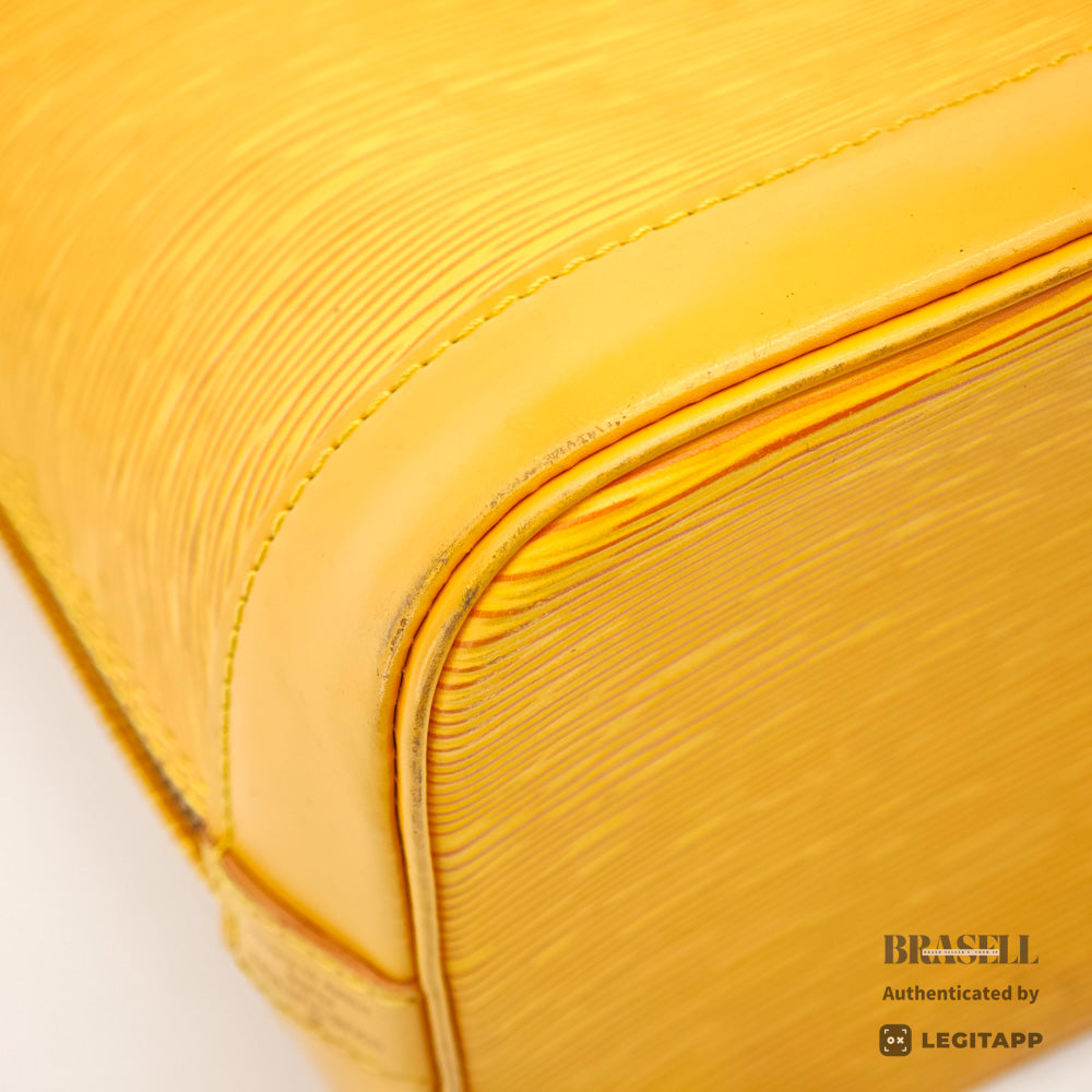 LOUIS VUITTON Alma Epi Leather Yellow Hand Bag M52149 【ImportFeeFREE】