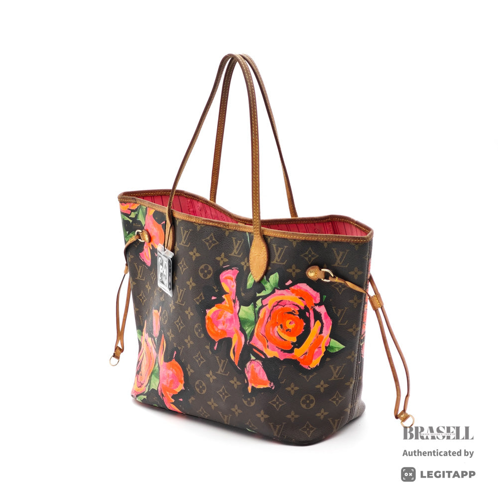 LOUIS VUITTON Neverfull MM Monogram Rose Canvas Tote Bag 【ImportFeeFREE】