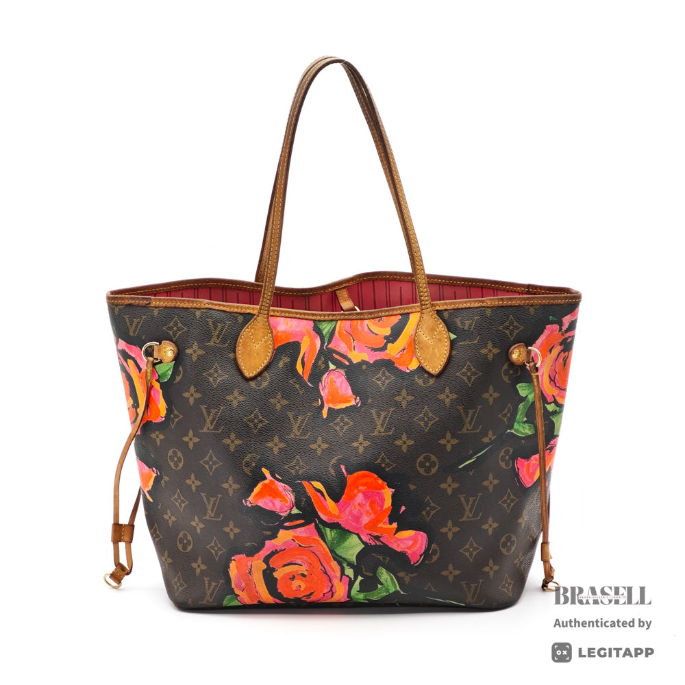 LOUIS VUITTON Neverfull MM Monogram Rose Canvas Tote Bag 【ImportFeeFREE】