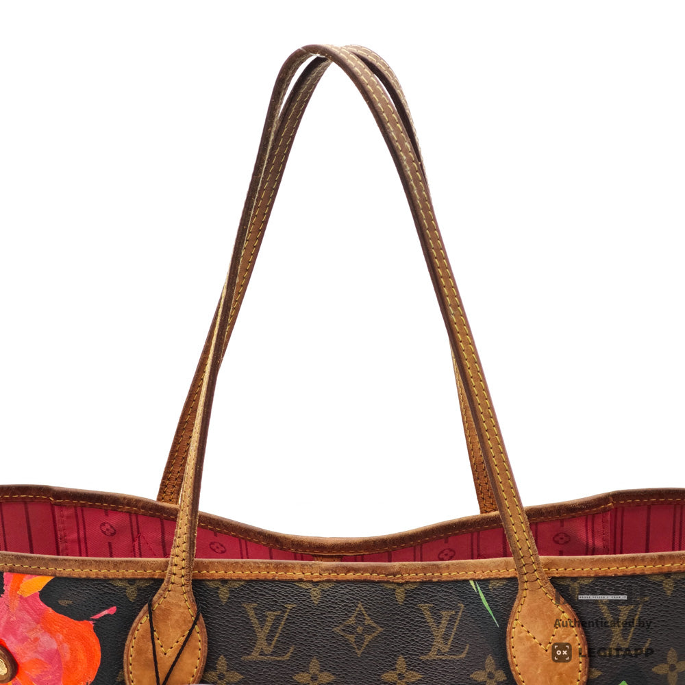 LOUIS VUITTON Neverfull MM Monogram Rose Canvas Tote Bag 【ImportFeeFREE】