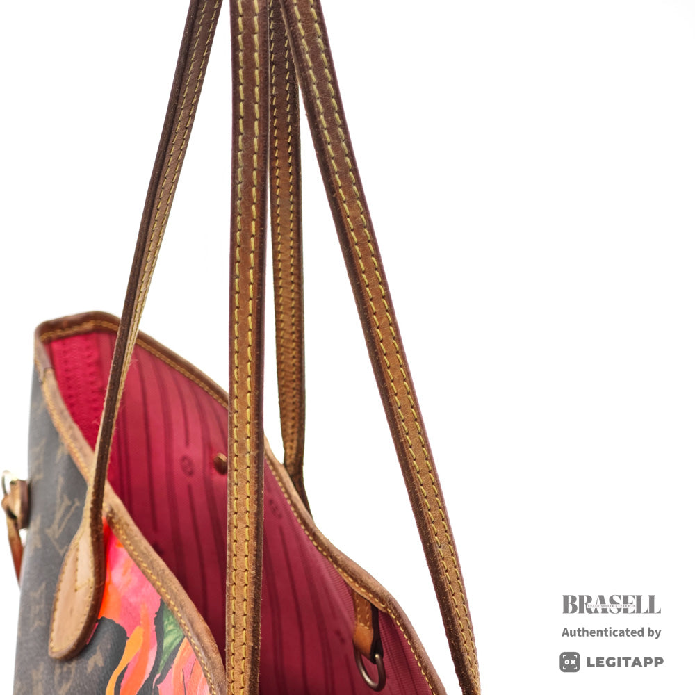 LOUIS VUITTON Neverfull MM Monogram Rose Canvas Tote Bag 【ImportFeeFREE】