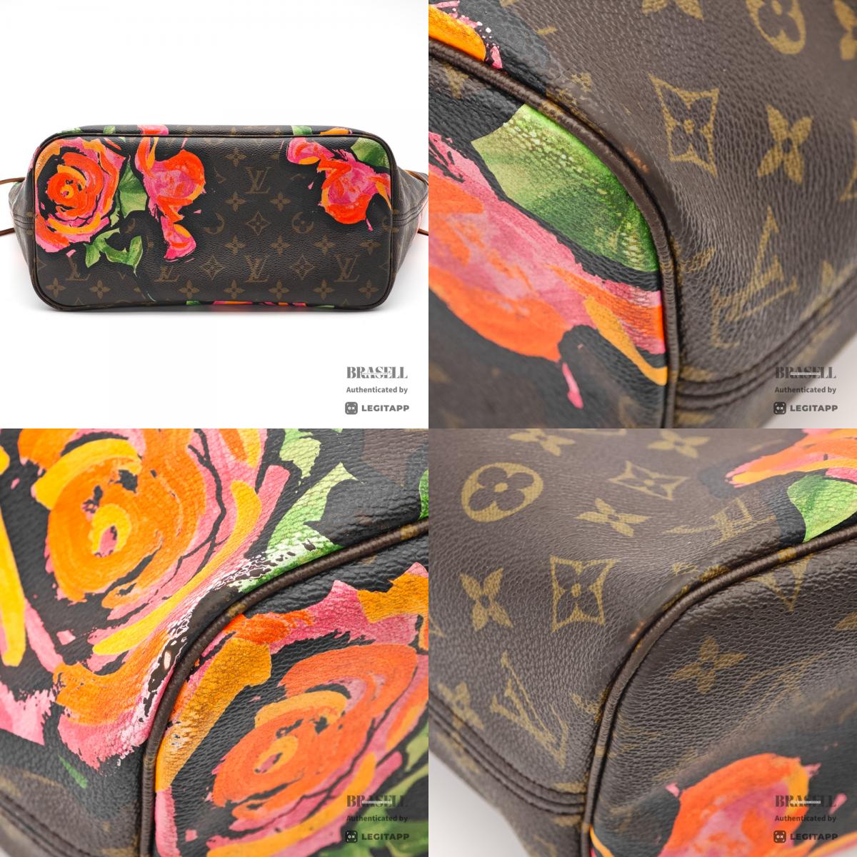 LOUIS VUITTON Neverfull MM Monogram Rose Canvas Tote Bag 【ImportFeeFREE】