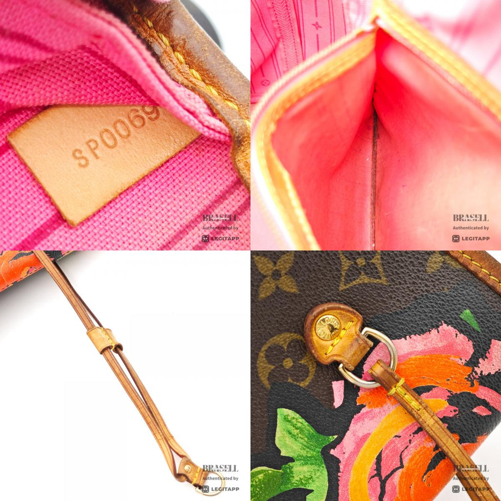LOUIS VUITTON Neverfull MM Monogram Rose Canvas Tote Bag 【ImportFeeFREE】
