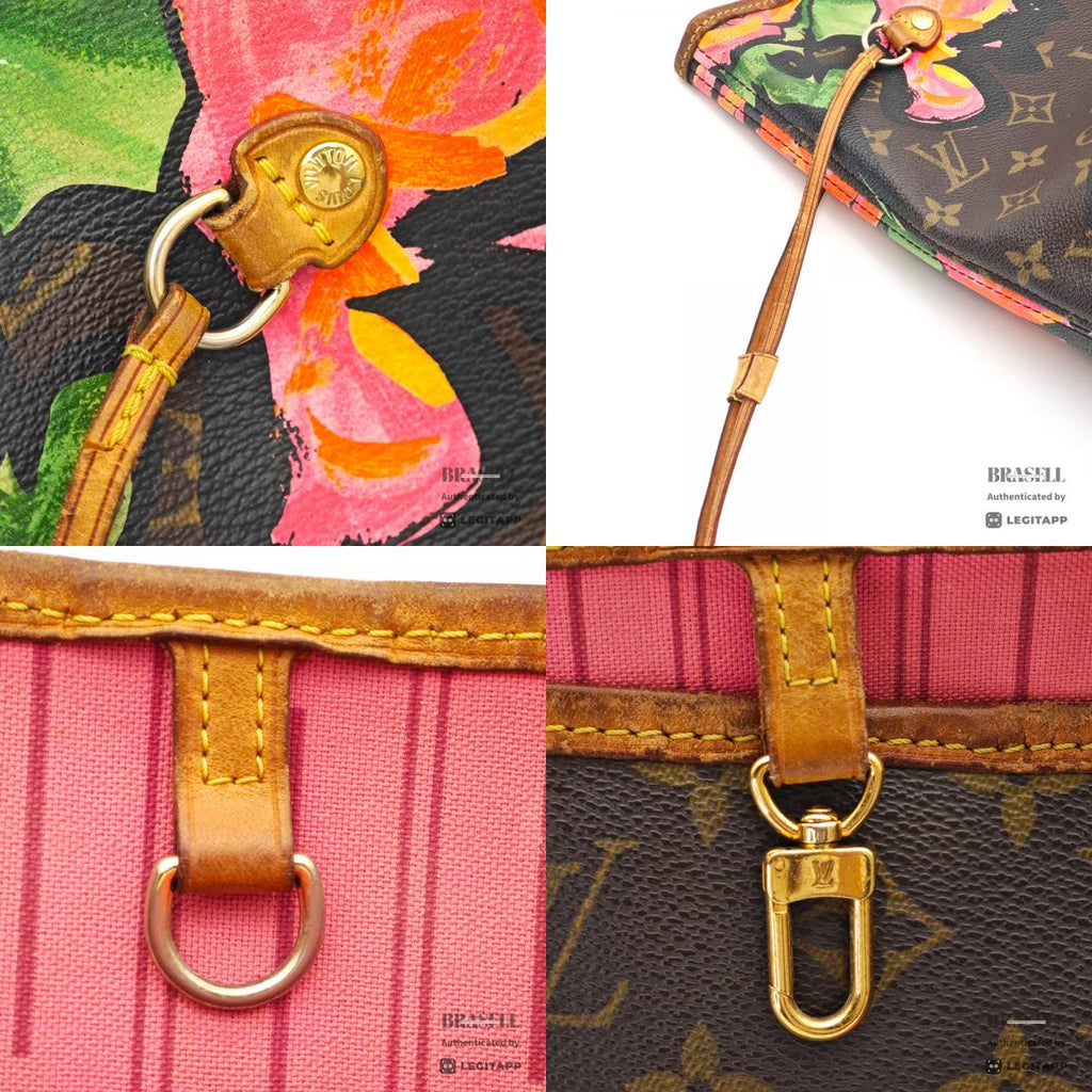 LOUIS VUITTON Neverfull MM Monogram Rose Canvas Tote Bag 【ImportFeeFREE】