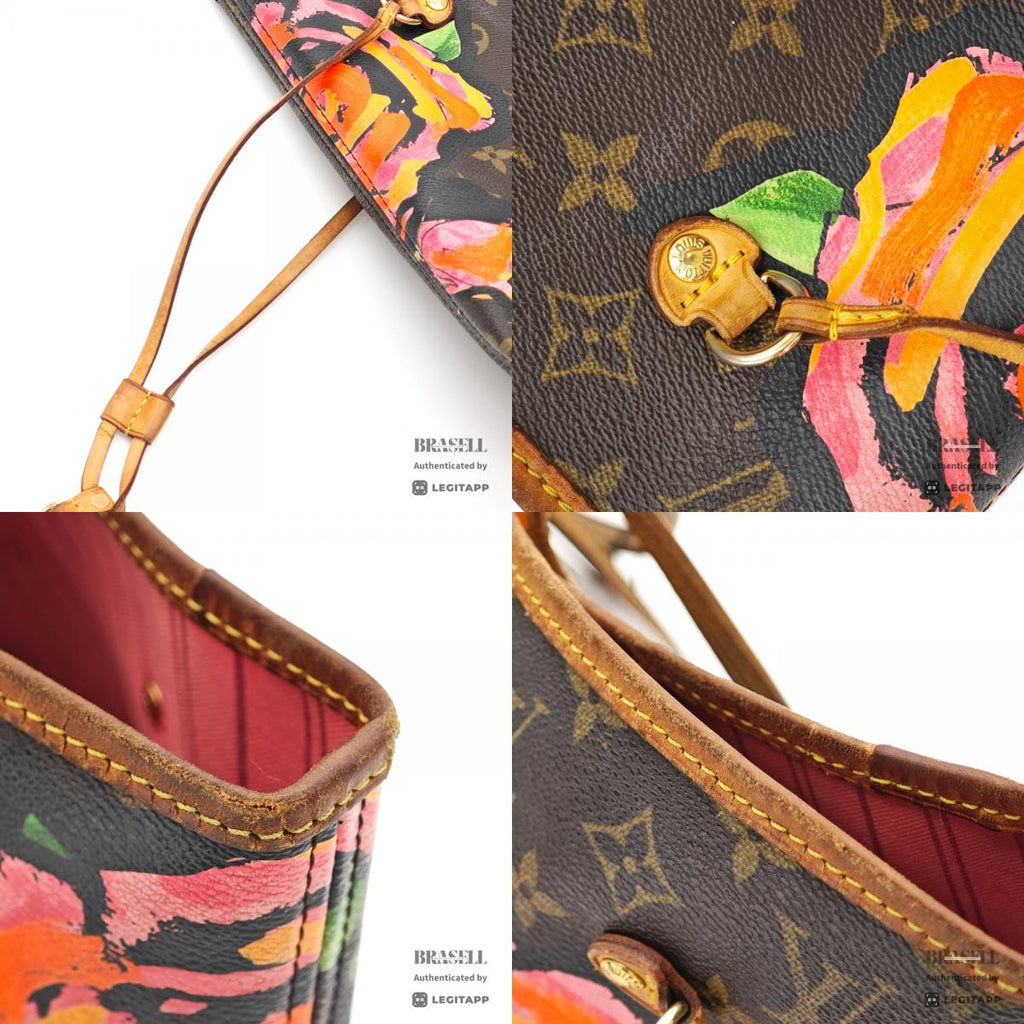 LOUIS VUITTON Neverfull MM Monogram Rose Canvas Tote Bag 【ImportFeeFREE】