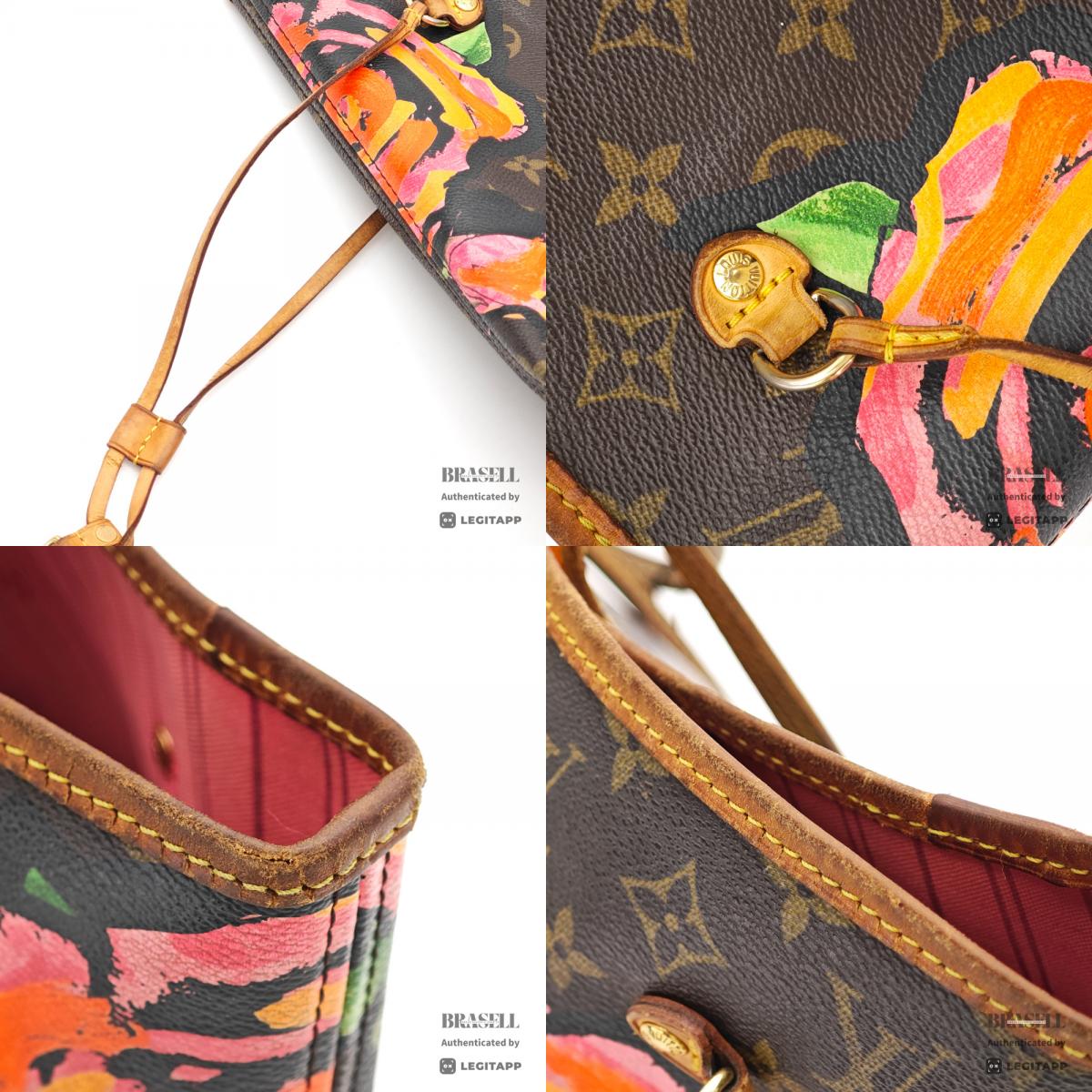 LOUIS VUITTON Neverfull MM Monogram Rose Canvas Tote Bag 【ImportFeeFREE】