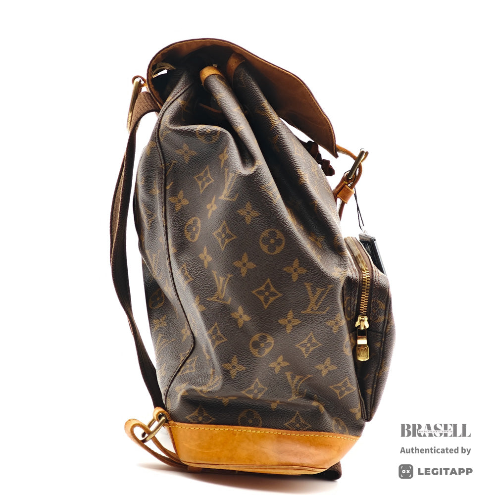 LOUIS VUITTON Montsouris GM Monogram Canvas Backpack M51135 【ImportFeeFREE】