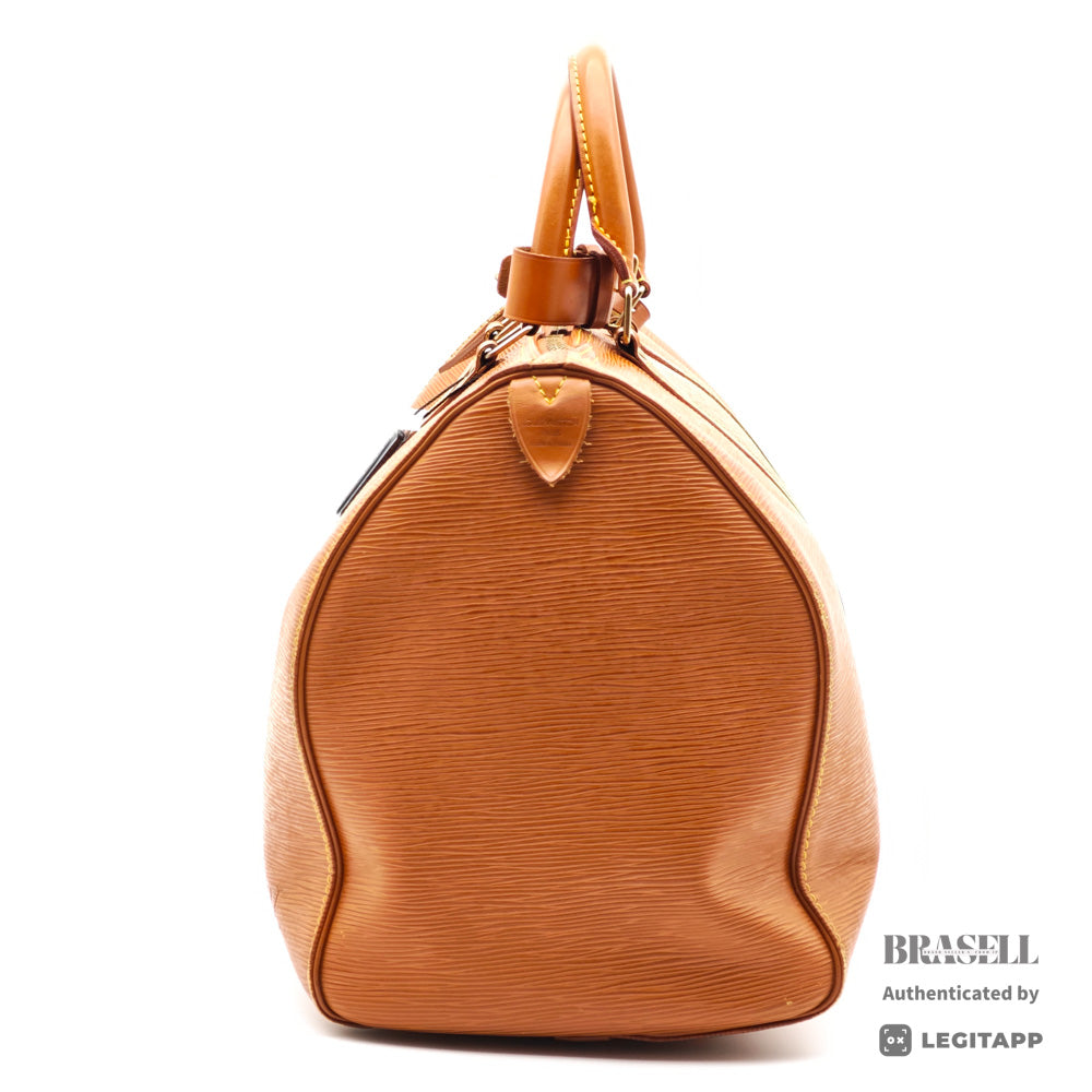 LOUIS VUITTON Keepall 45 Epi Leather Brown Boston Bag M42978 【ImportFeeFREE】