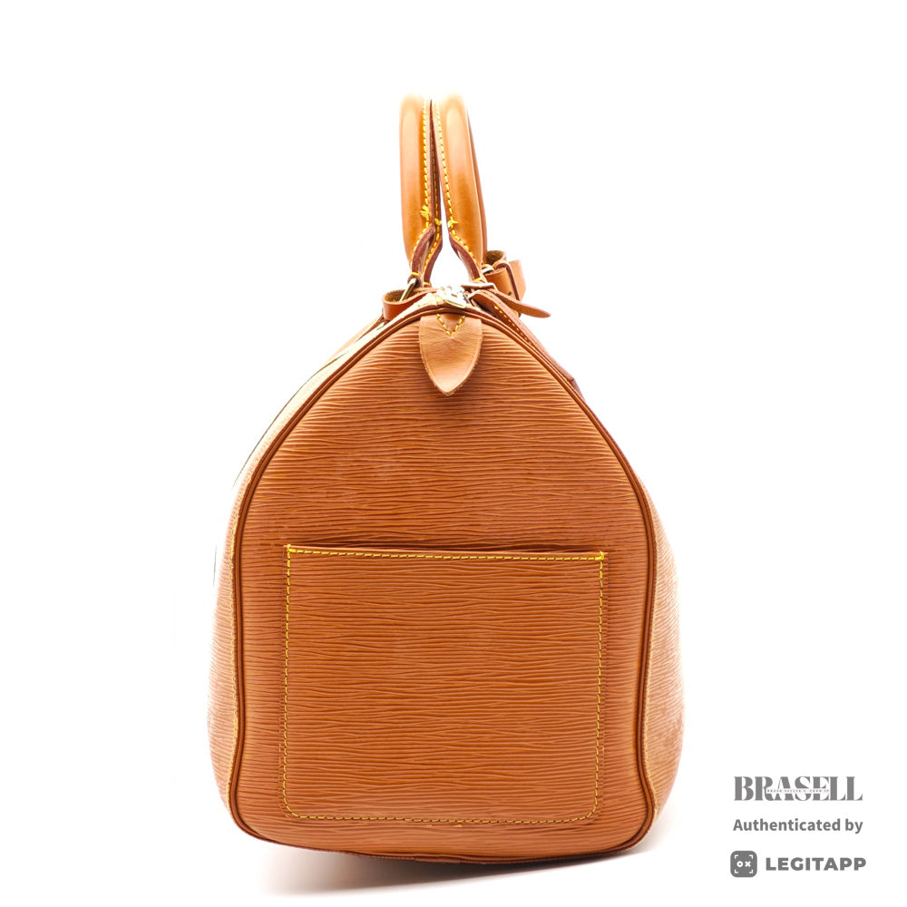 LOUIS VUITTON Keepall 45 Epi Leather Brown Boston Bag M42978 【ImportFeeFREE】