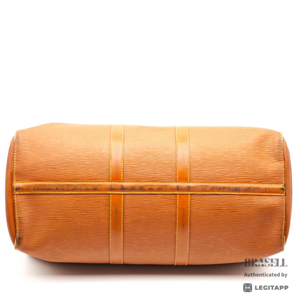 LOUIS VUITTON Keepall 45 Epi Leather Brown Boston Bag M42978 【ImportFeeFREE】