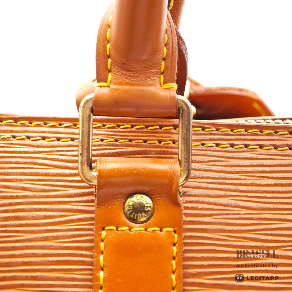 LOUIS VUITTON Keepall 45 Epi Leather Brown Boston Bag M42978 【ImportFeeFREE】