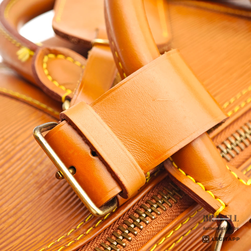 LOUIS VUITTON Keepall 45 Epi Leather Brown Boston Bag M42978 【ImportFeeFREE】
