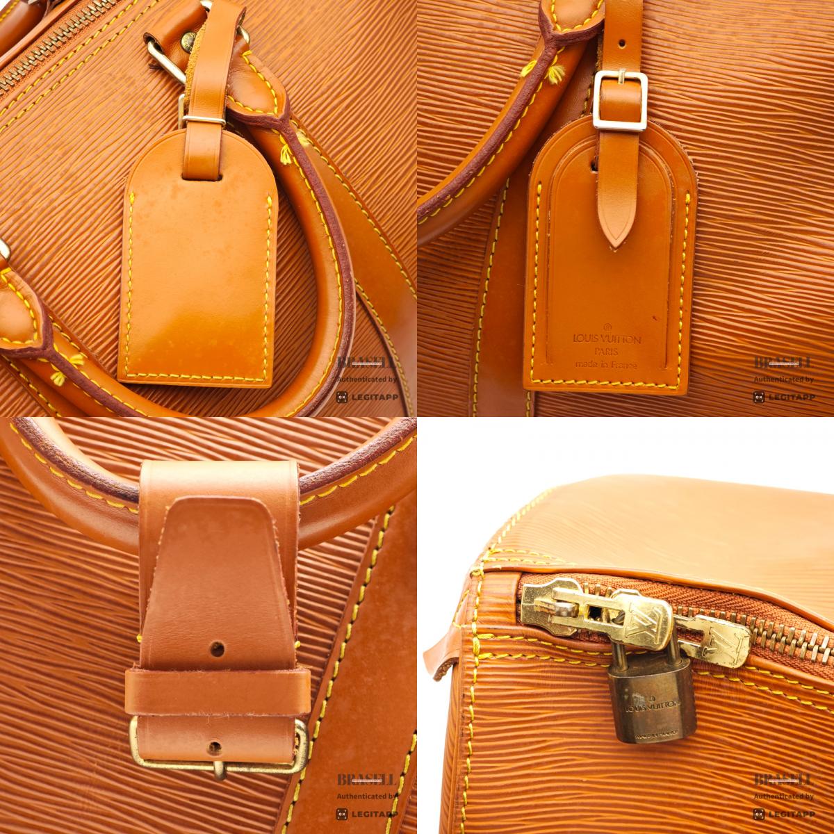 LOUIS VUITTON Keepall 45 Epi Leather Brown Boston Bag M42978 【ImportFeeFREE】