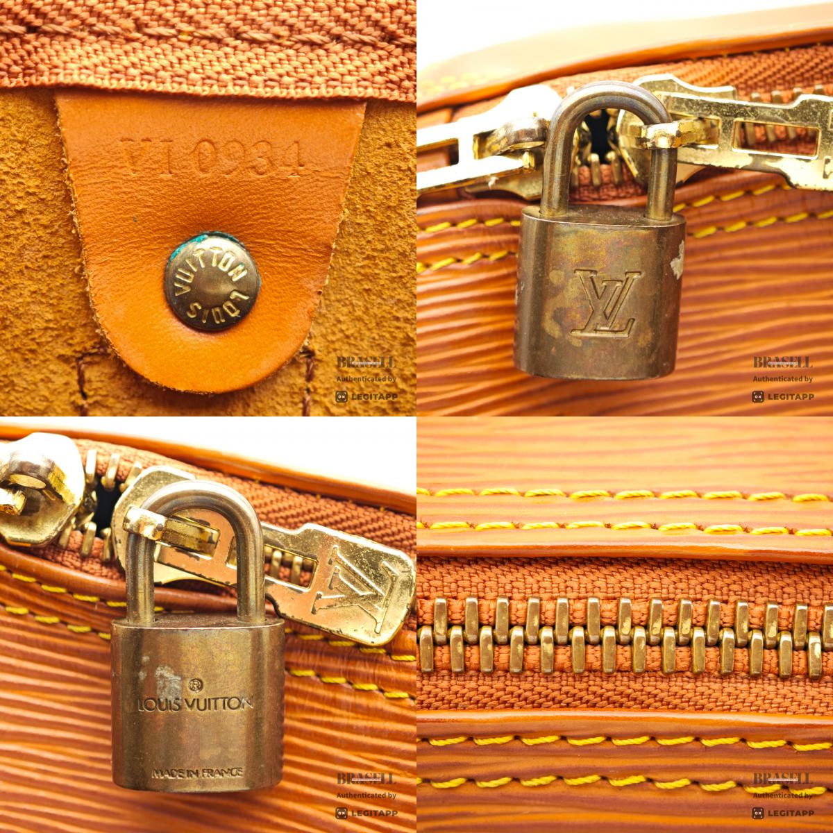 LOUIS VUITTON Keepall 45 Epi Leather Brown Boston Bag M42978 【ImportFeeFREE】