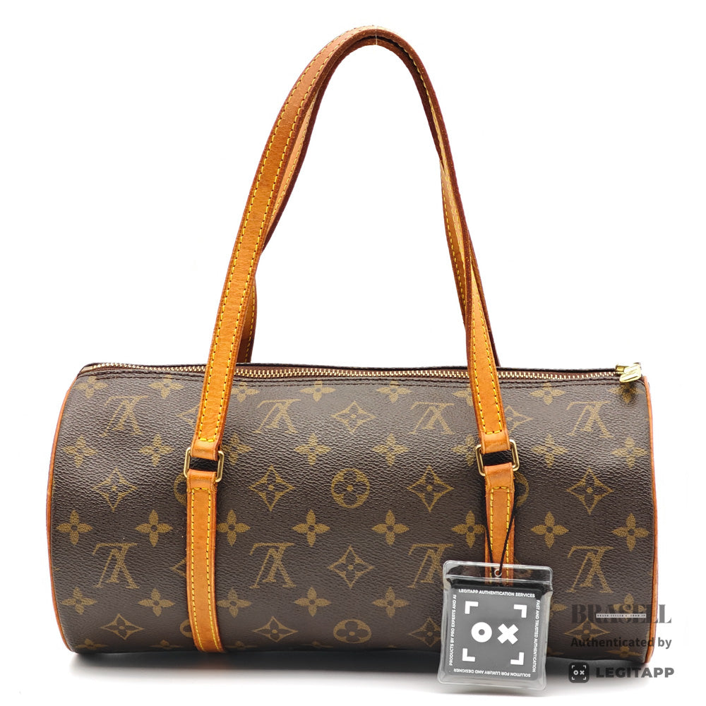 LOUIS VUITTON Papillon30 Monogram Canvas Brown Tote Bag M51385 【ImportFeeFREE】
