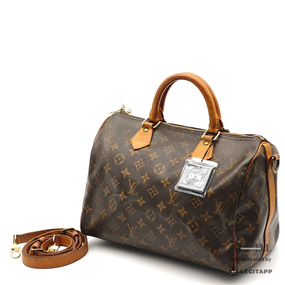 LOUIS VUITTON Speedy Bandouliere 30 Monogram Canvas Hand Bag 【ImportFeeFREE】