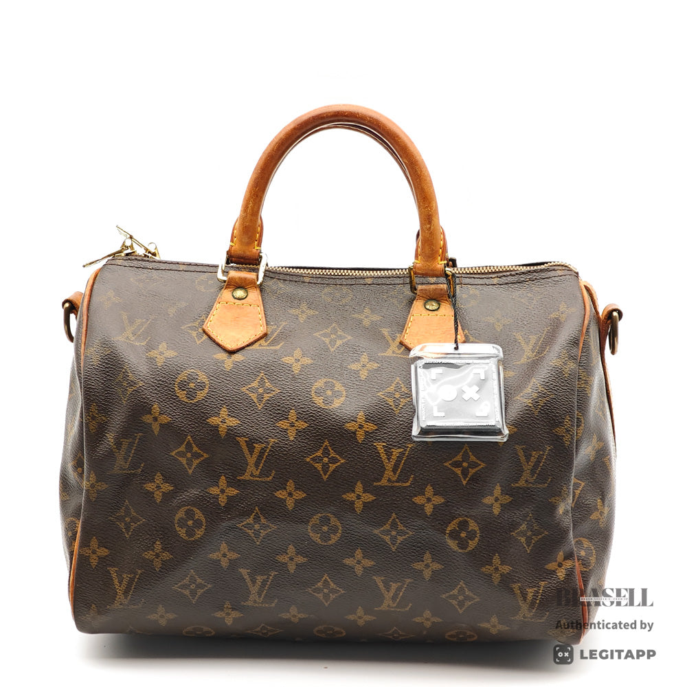 LOUIS VUITTON Speedy Bandouliere 30 Monogram Canvas Hand Bag 【ImportFeeFREE】