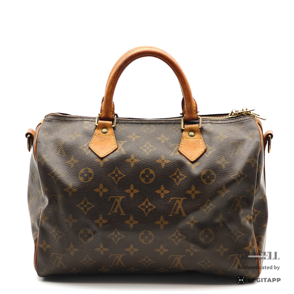 LOUIS VUITTON Speedy Bandouliere 30 Monogram Canvas Hand Bag 【ImportFeeFREE】