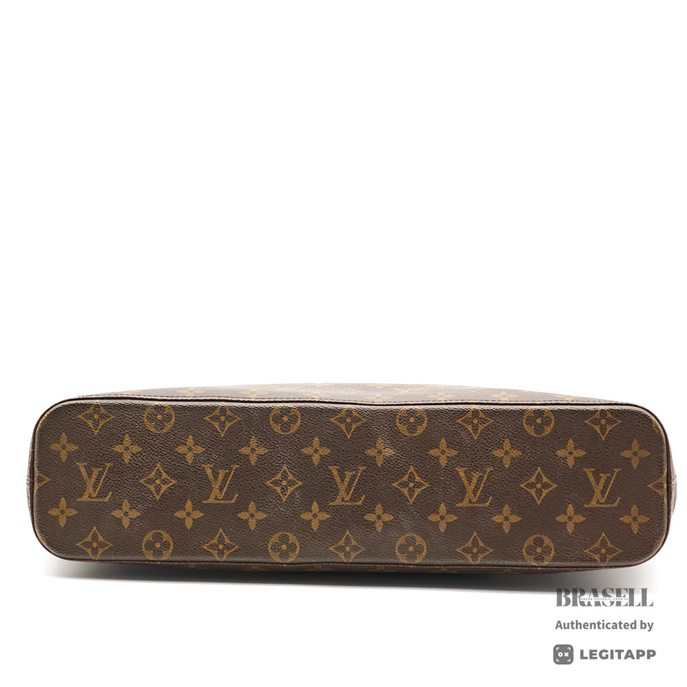 LOUIS VUITTON Luco Monogram Canvas Brown Tote Bag M51155 【ImportFeeFREE】