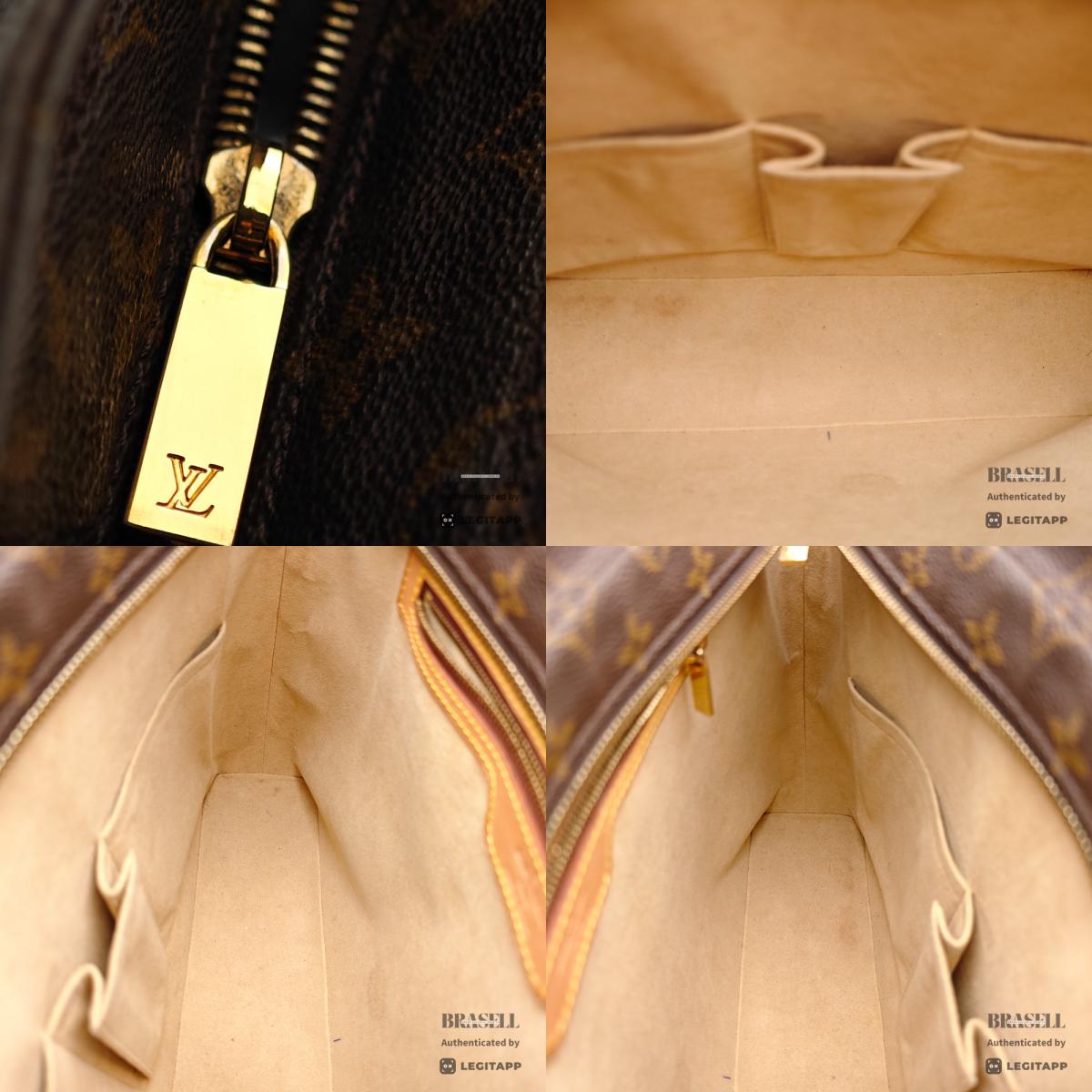 LOUIS VUITTON Luco Monogram Canvas Brown Tote Bag M51155 【ImportFeeFREE】