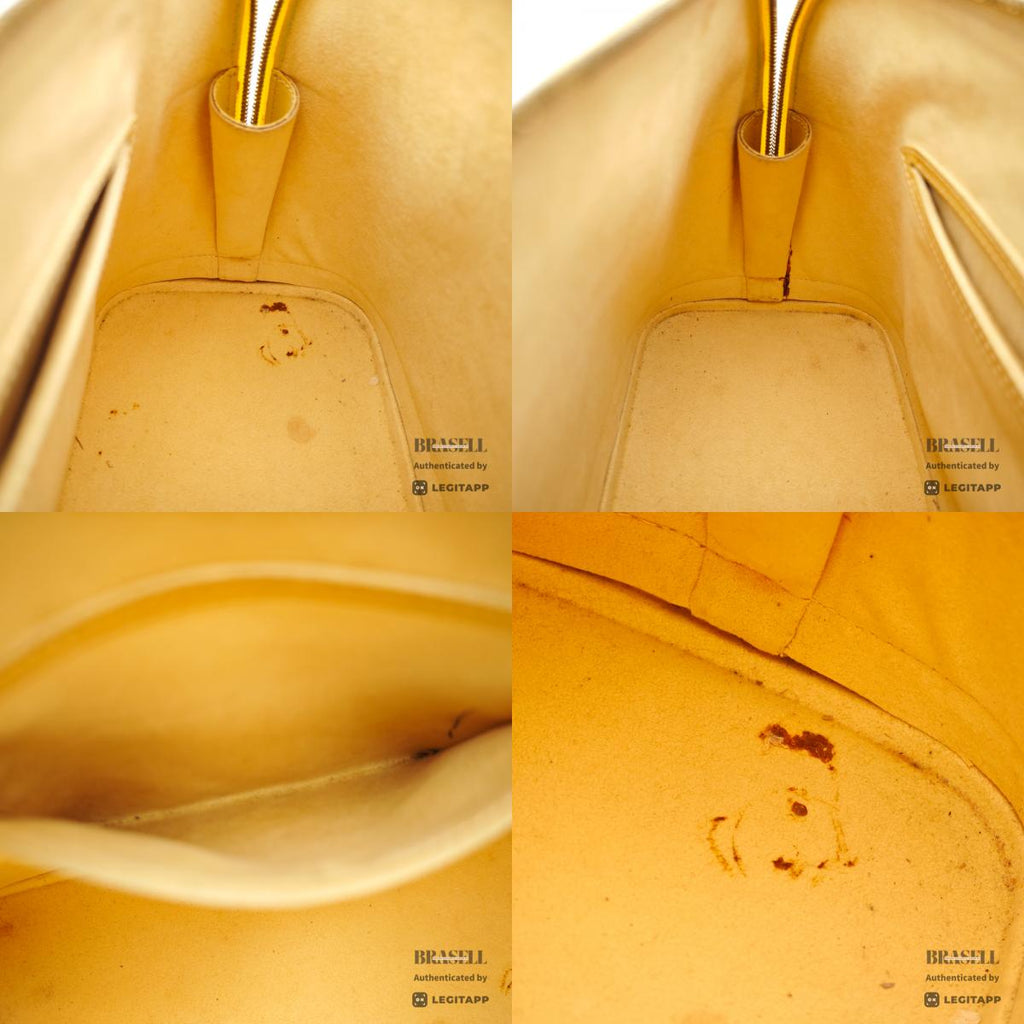 LOUIS VUITTON Alma Epi Leather Yellow Hand Bag M5214A 【ImportFeeFREE】