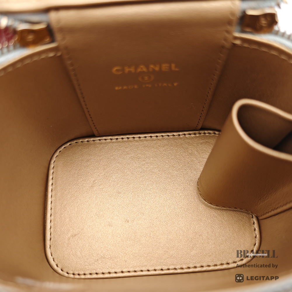 CHANEL Small Vanity Case Matelasse Lambskin Chain Shoulder Bag【ImportFeeFREE】