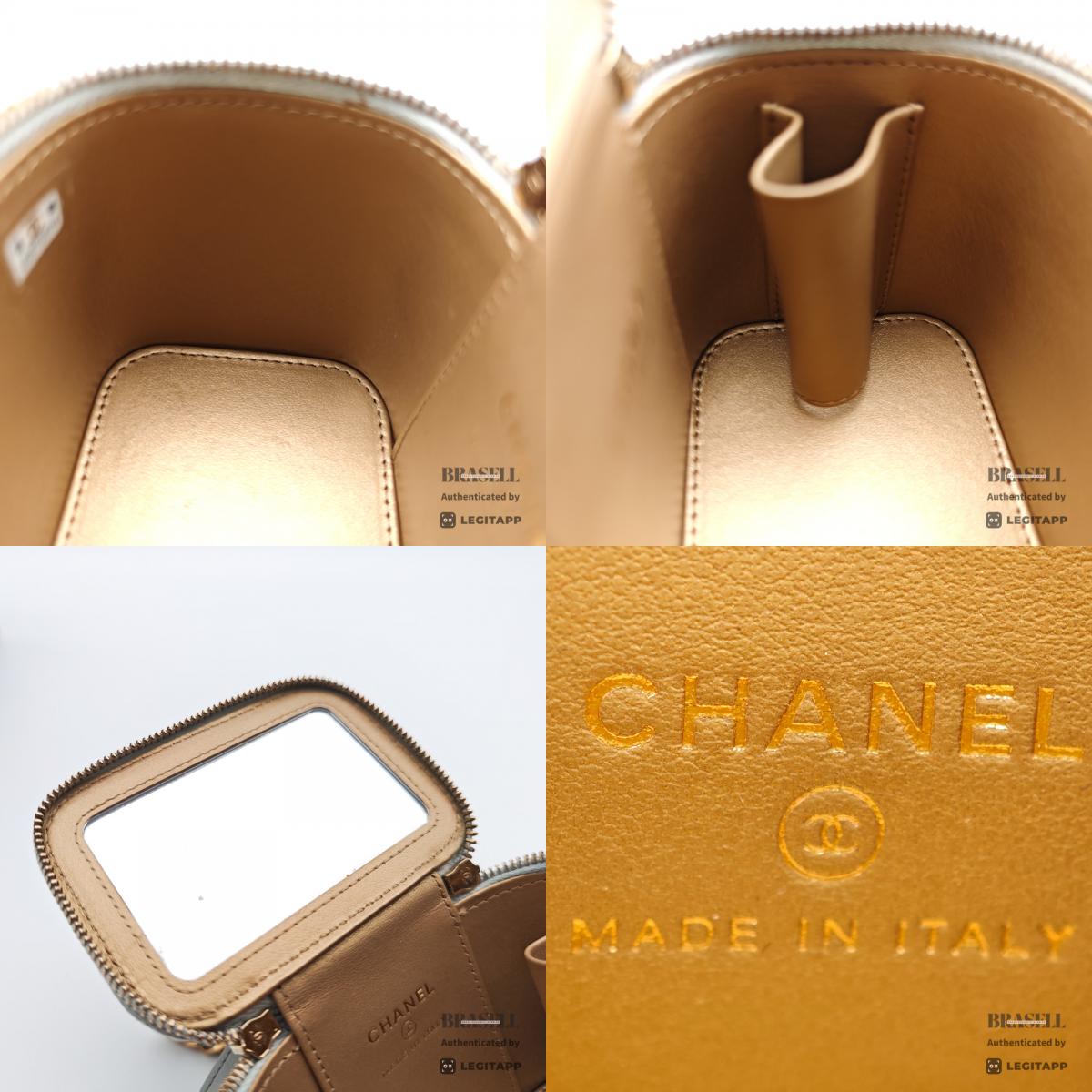CHANEL Small Vanity Case Matelasse Lambskin Chain Shoulder Bag【ImportFeeFREE】