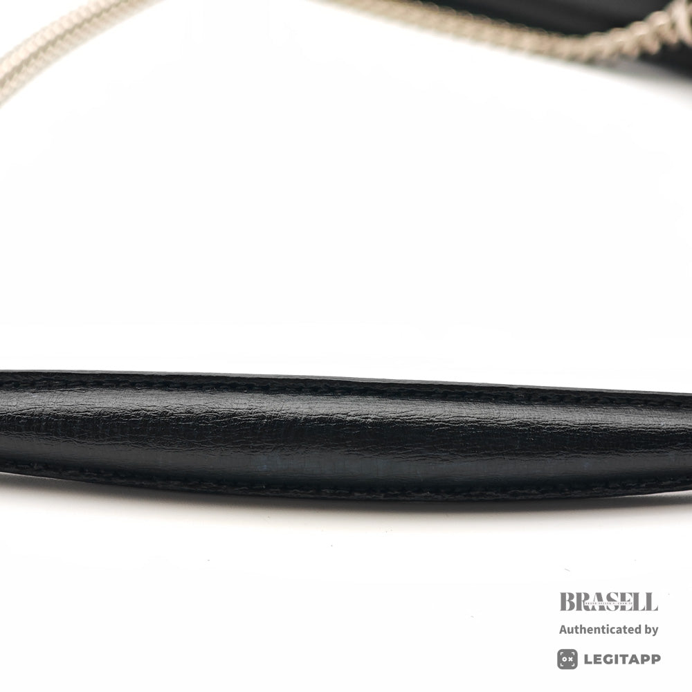 SAINT LAURENT Sunset Leather YSL Logo Chain Shoulder Bag 【ImportFeeFREE】