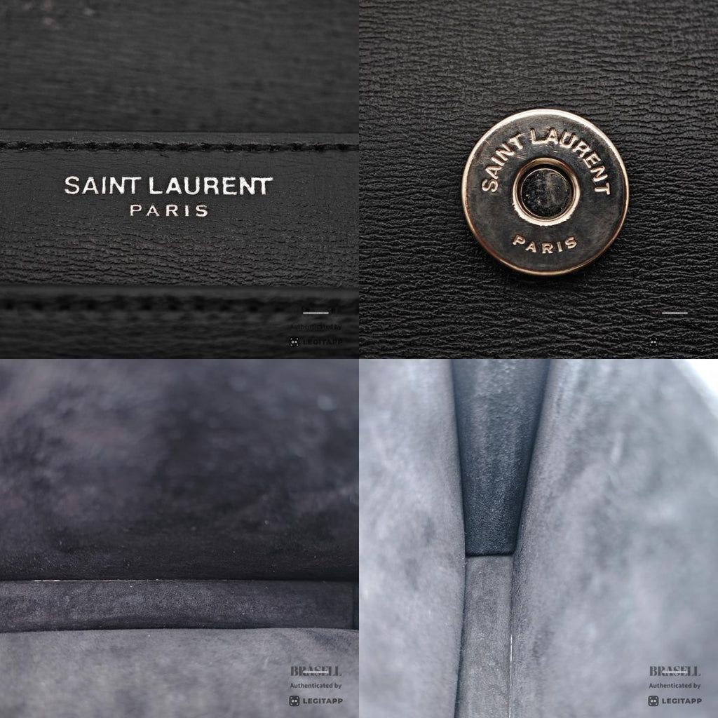 SAINT LAURENT Sunset Leather YSL Logo Chain Shoulder Bag 【ImportFeeFREE】
