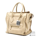 CELINE Luggage Micro Shopper Leather Tote Bag 【ImportFeeFREE】