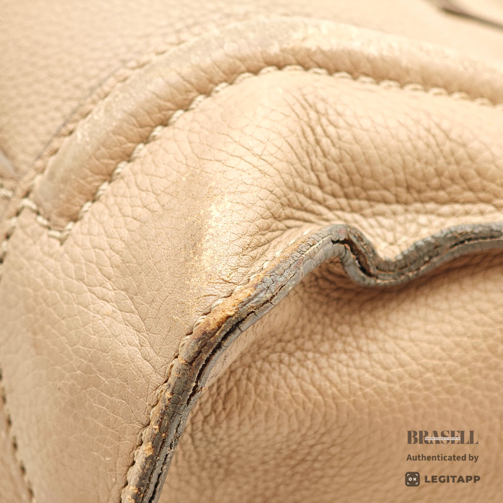 CELINE Luggage Micro Shopper Leather Tote Bag 【ImportFeeFREE】