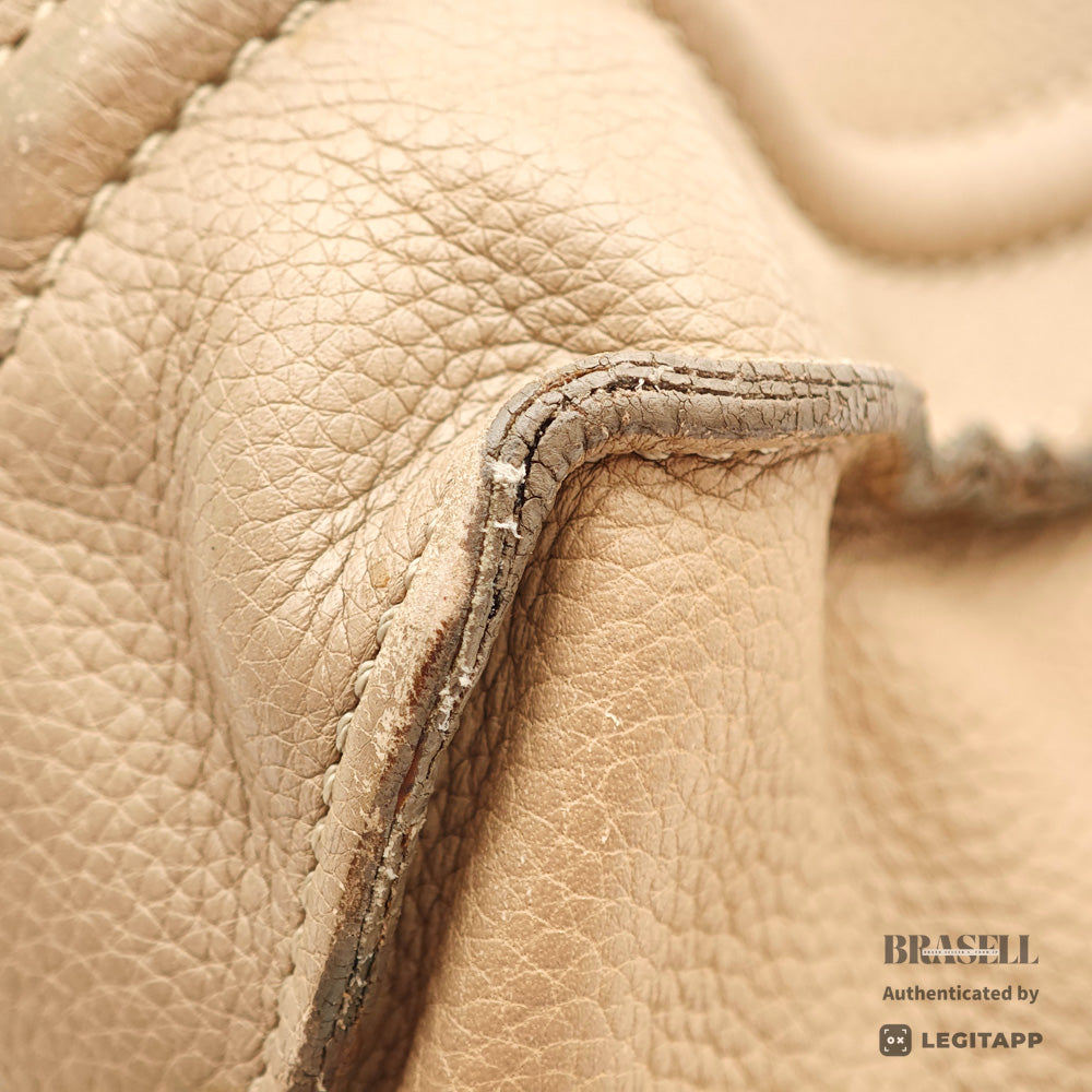 CELINE Luggage Micro Shopper Leather Tote Bag 【ImportFeeFREE】